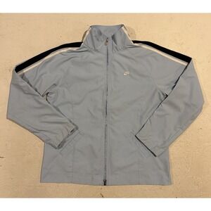 Vintage Y2K Nike Track Jacket Full Zip Womens Large Powder Blue Athletic‎